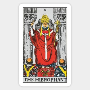 The Hierophant tarot card Sticker